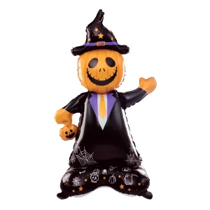 Globo de suelo foil Mr. Pumpkin Halloween
