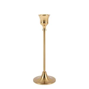 Candelabro latón dorado
