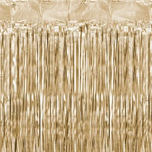 Fondo photocall cortina Foil dorado mate