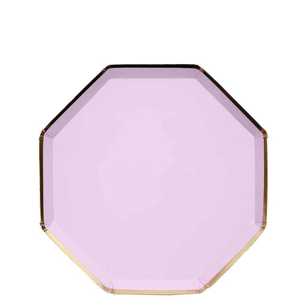 Plato octogonal lila / 8 uds. - Image 3