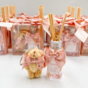 Aromatizador + ursinho rosa chá | LMB305