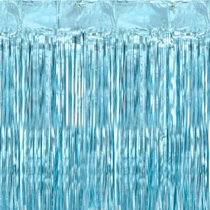 Fondo photocall cortina Foil azul