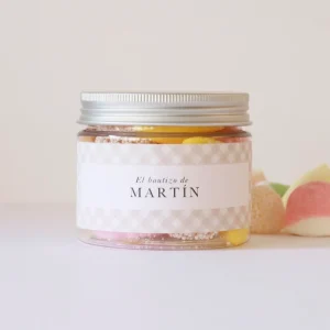 Bote pegatina frontal Vichy Piedra personalizada