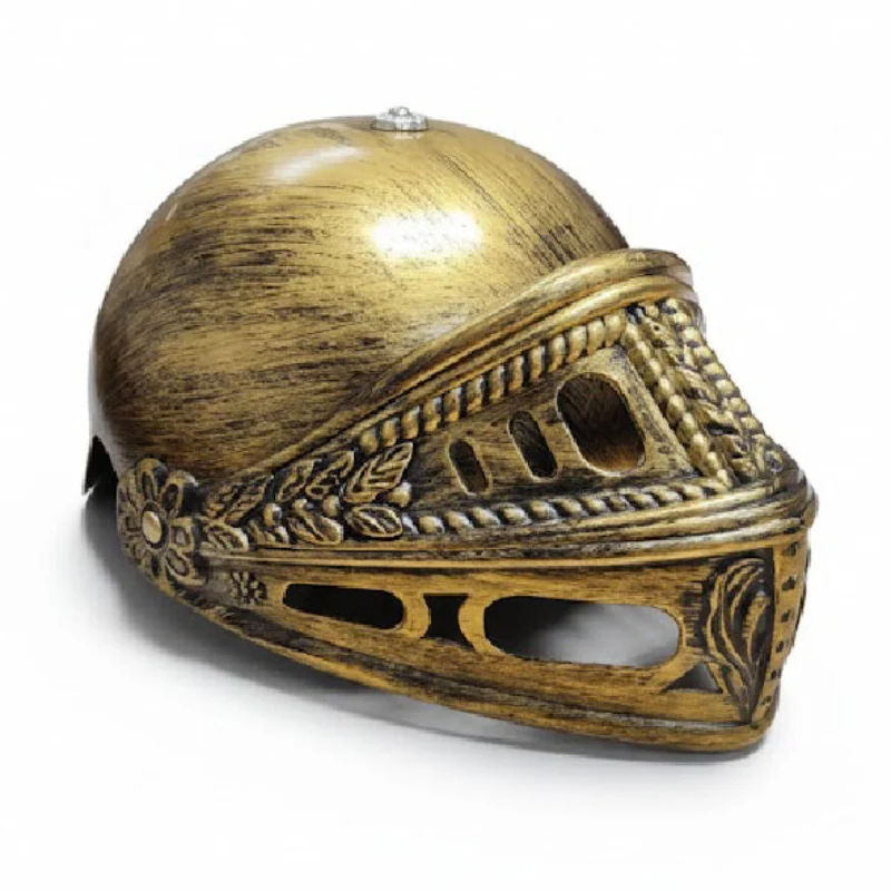 Casco caballero medieval dorado niño - Image 2