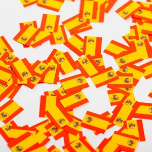 Confeti de cartón bandera de España