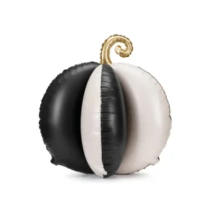 Globo foil standing calabaza Blanco y Negro L NO HELIO