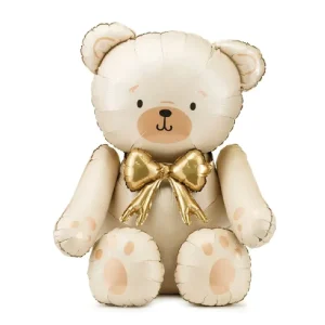 Globo foil de suelo Oso beige XL NO HELIO