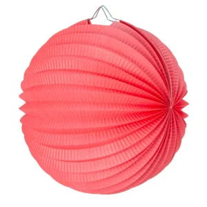 Farolillo de papel coral