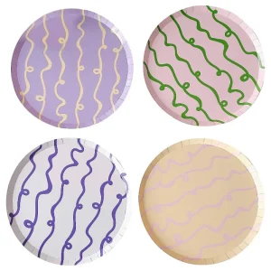 Plato mix Wavy pastel / 8 uds