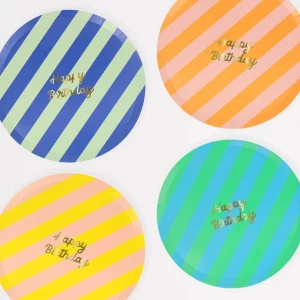 Plato Stripe multicolor  Happy Birthday