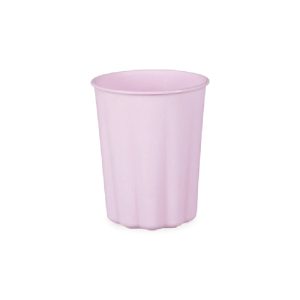 Vaso de plástico festonado violeta basic / 4 uds.