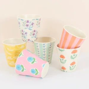 Vasos de melamina mix Flora