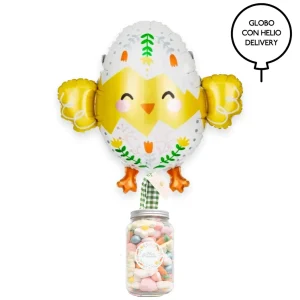 WOW BOX Pascua pollito golosinas y mensaje personalizado.